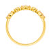Silber Ring, Oval Gems, Rosenquarz, Gelbgold Bild 3