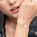 Freundschaftsarmband Disc CLOVER, 14 Karat Weigold Bild 2