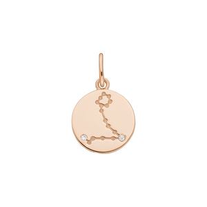 Anhnger ZODIAC SIGN, 18 K Rosegold vergoldet