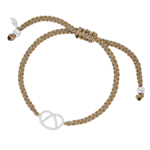 Armband Brezn mit Zirkonia, 925 Sterlingsilber