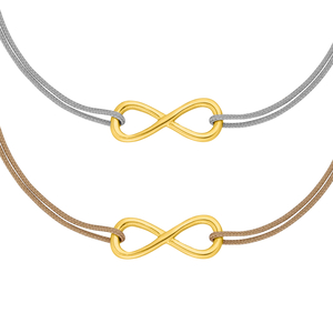 Armband Set, INFINITY, 14 Karat Gelbgold