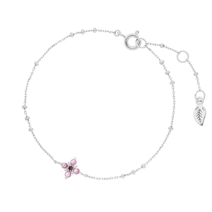 Armkette BLOOM, Amethyst/Rhodolith, 925 Sterlingsilber