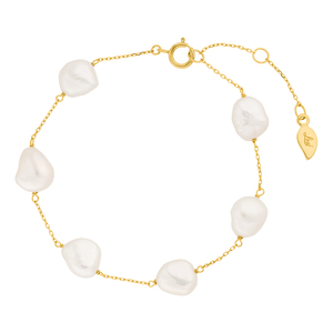 Armkette Barock Pearls, 14 Karat Gelbgold