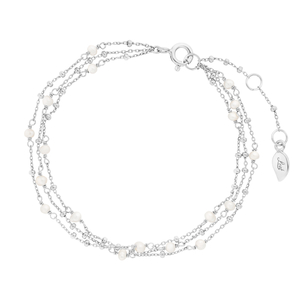 Armkette Flying Pearls, 3-reihig, 925 Sterlingsilber