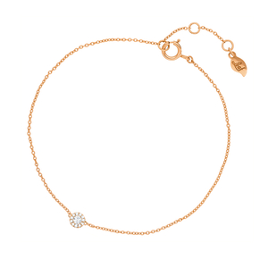 Armkette Pav II mit Diamanten, 18 K Rosegold