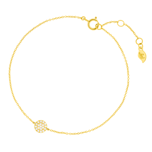 Armkette Pav mit Diamanten, 18 Karat Gelbgold