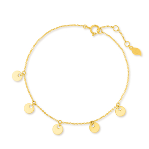 Armkette Platelet, 14 Karat Gelbgold