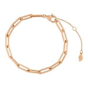 Armkette Square, 18 K Rosegold vergoldet