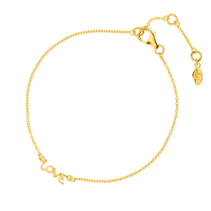 Armkette TINY LOVE,18 K Gelbgold vergoldet