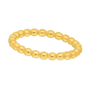 Ball-Ring, dick,18 K Gelbgold vergoldet