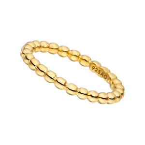 Ball-Ring, dick,18 K Gelbgold vergoldet