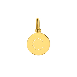 Buchstaben-Charm, 18 Karat Gelbgold vergoldet
