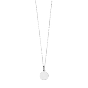 Buchstaben Halskette, 925 Sterlingsilber, rhodiniert