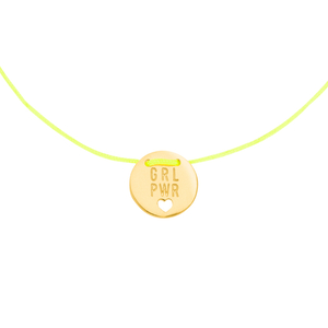 Charity Armband GRL PWR, Neongelb