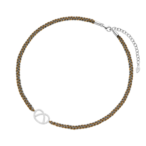 Choker Brezn mit Zirkonia, 925 Sterlingsilber