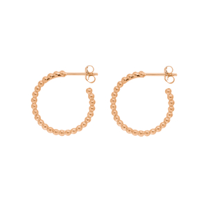 Creole Kugelring, 20mm, 18 K Rosegold vergoldet