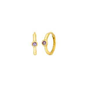 Creole One Gem, Amethyst, 18 K Gelbgold vergoldet