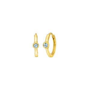 Creole One Gem, Blauer Topas, 18 K Gelbgold vergoldet