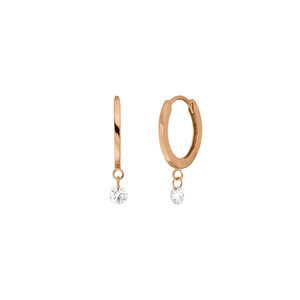 Creole Pure mit Diamanten, 18 K Rosegold