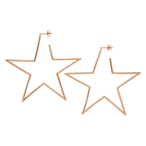 Creole STAR, 60mm, 18 K Rosegold vergoldet