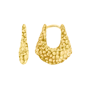 Creolen BOLD Dots, 18 K Gelbgold vergoldet