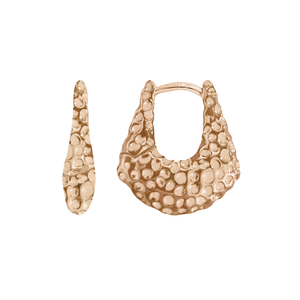 Creolen BOLD Dots, 18 K Rosegold vergoldet