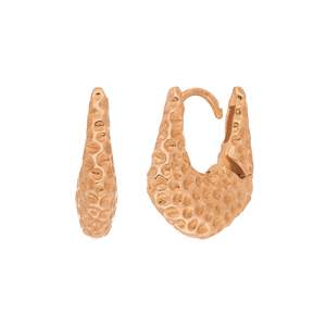 Creolen BOLD Dots, 18 K Rosegold vergoldet