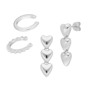 Ear Mix Set, Bold, 925 Sterlingsilber