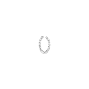 Earcuff Rope, 10 mm, 925 Sterlingsilber