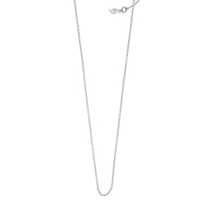 Gliederhalskette, 80 cm, 925 Sterlingsilber, rhodiniert