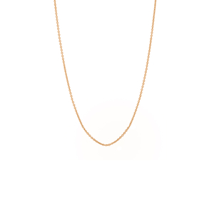 Gliederhalskette, 40 - 45 cm, 18 Karat Rosegold vergoldet