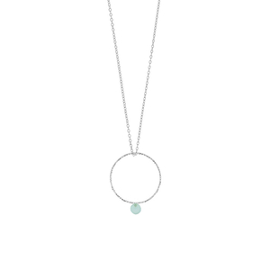 Halskette Rain Drop Circle, 925 Sterlingsilber