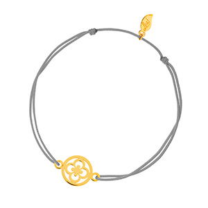 Freundschaftsarmband Clover, 14 Karat Gelbgold