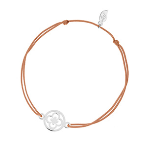 Freundschaftsarmband Clover, 14 Karat Weigold