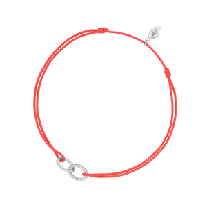 Freundschaftsarmband ETERNAL TOUCH, Diamanten, 14 Karat Weigold