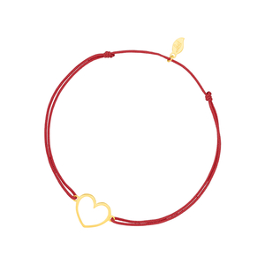 Freundschaftsarmband GENTLE HEART, 14 Karat Gelbgold