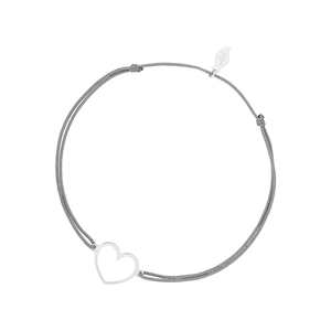 Freundschaftsarmband GENTLE HEART, 14 Karat Weigold