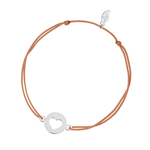 Freundschaftsarmband Heart, 14 Karat Weigold