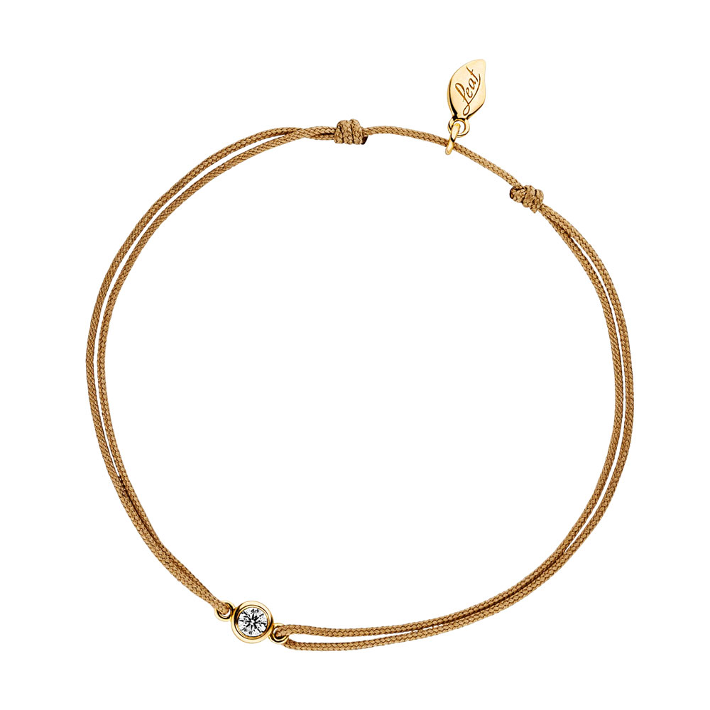Freundschaftsarmband MY FIRST DIAMOND, 14 Karat Gelbgold