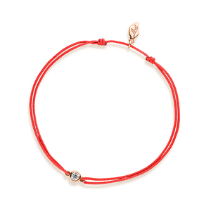 Freundschaftsarmband MY FIRST DIAMOND, 14 Karat Rosegold