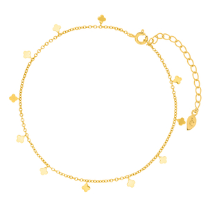 Fukette Clover, 18 Karat Gelbgold vergoldet