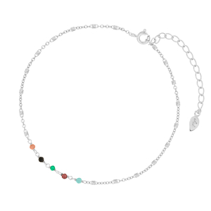 Fukette Multi Gems, 925 Sterlingsilber