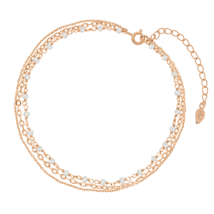 Fukette PEARL FLOW, 18 Karat Rosegold vergoldet