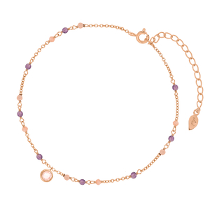 Fukette Purple Love, 18 Karat Rosegold vergoldet