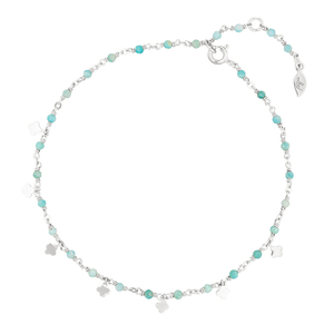 Fukette Rainbow, Amazonit, 925 Sterlingsilber