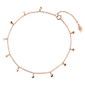 Fukette Small Platelets, 18 K Rosegold vergoldet