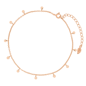 Fukette Small Platelets, 18 Karat Rosegold vergoldet