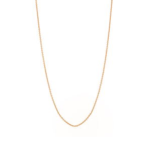 Gliederhalskette, 60 - 65 cm, 18 K Rosegold vergoldet