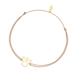 Glcksarmband Engel, 18K Gelbgold vergoldet