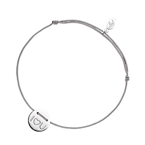 Glcksarmband I love U, 925 Sterlingsilber